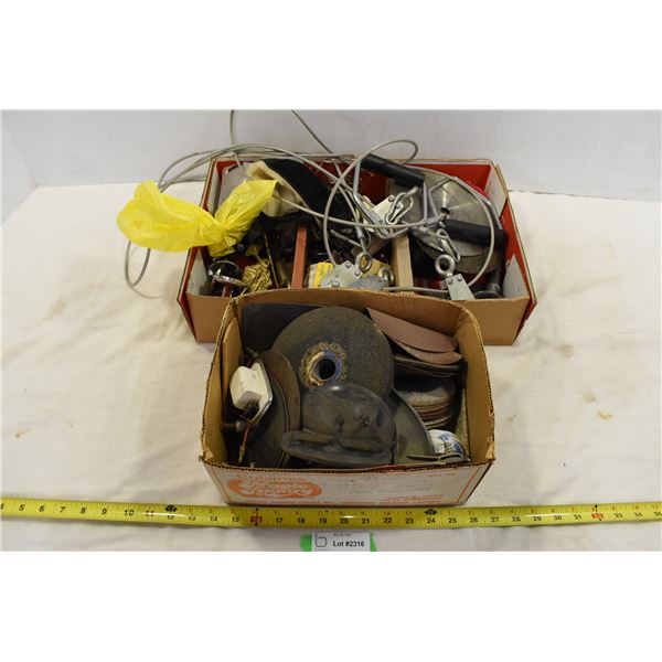 2 Boxes of Garage Tools/Items