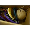 Image 3 : Box w/ Sports Equipment & Games