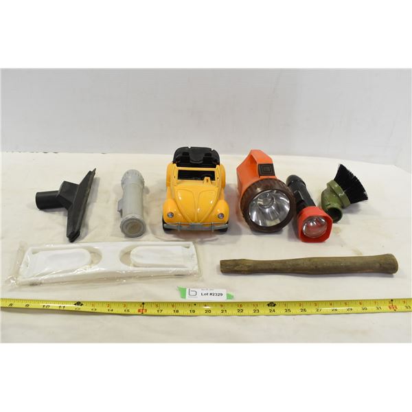 Flashlights, Ghostbusters Volkswagon & Hammer Handle