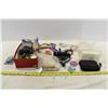 Image 1 : Box of Misc. Garage & Household Items, buttons, watch face