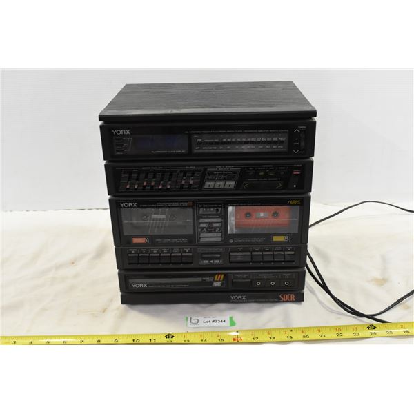 Yorx Stereo Double Cassette w/ Remote Control