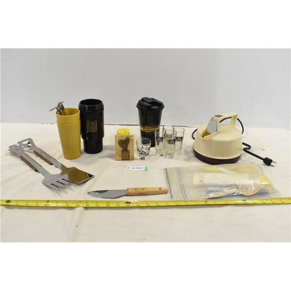 Kitchen Items – Shot Glasses, Cups, Mugs, Cutlery, Kettle