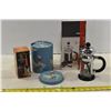 Image 1 : Small French Press, Multiple Swan Tins & Tin Candle