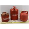 Image 1 : 3 Round Fuel Cans