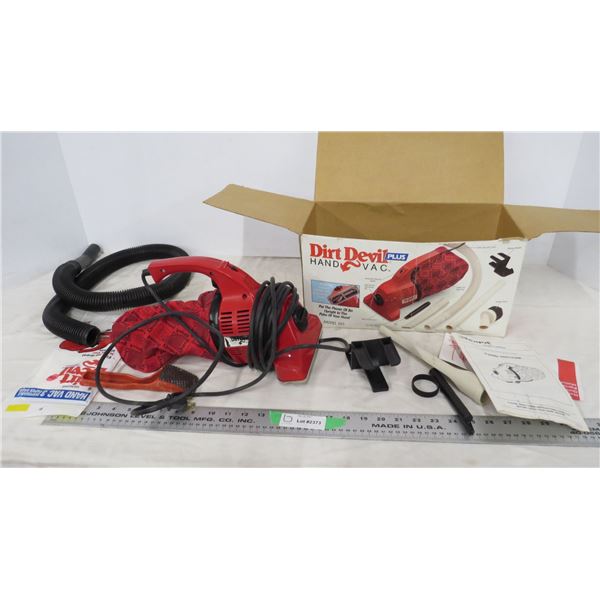 Dirt devil hand vacuum with attachments