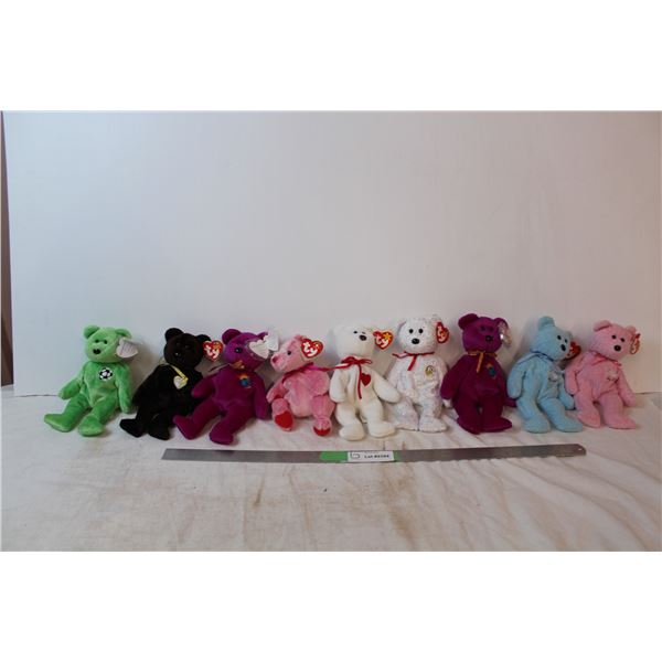 Beanie babies bears; millennium, Romance, Valentino