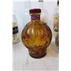 Image 2 : Pumpkin face dominican rum bottle, various empty bottles, Krakan, Smokehead, etc
