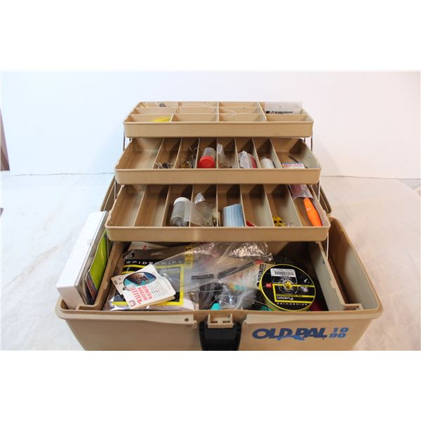 contents of old tackle box Vintage Fishing and Lures (*includes a few Heddon Dowagiac Sell My Stuff Canada This clear Old Fishing Tackle Box Is