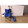 Image 1 : *Golf bag with wood head clubs + MAC sports camping chair