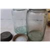 Image 3 : Roughrider flask, Calgary stampede cups, vintage mason jars, misc