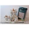 Image 1 : Light up Angel tree topper (in box). Angel ornaments