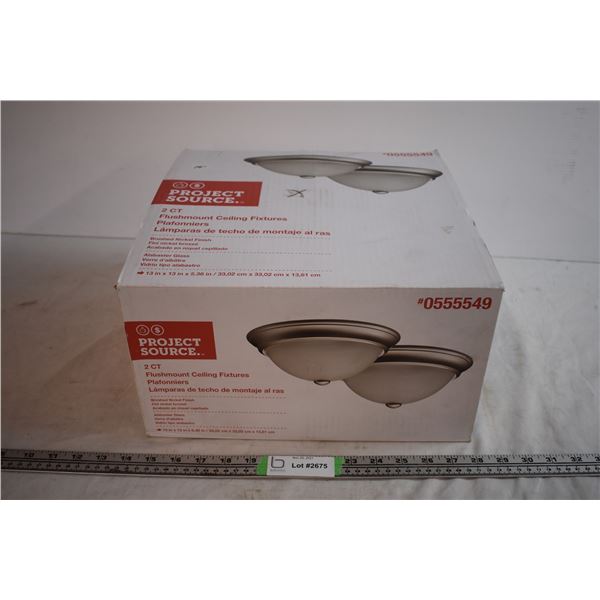 (2) Flushmount Ceiling Fixtures (Surplus Stock)