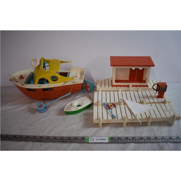 *Toy Boat With Dock