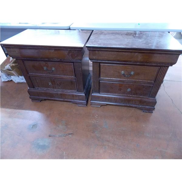 *Pair of matching Night Stand Dressers - 28"T, 28"W, 17"D