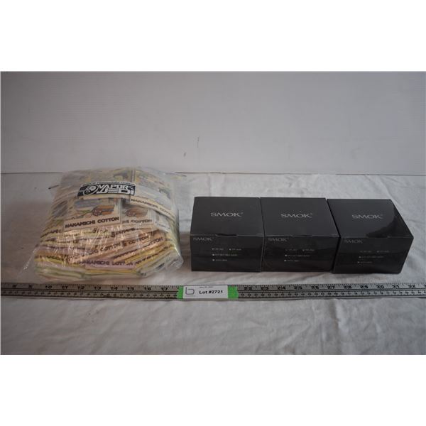 Vape Coils (Smok) and 50pcs of Nakamichi Cotton - NOS