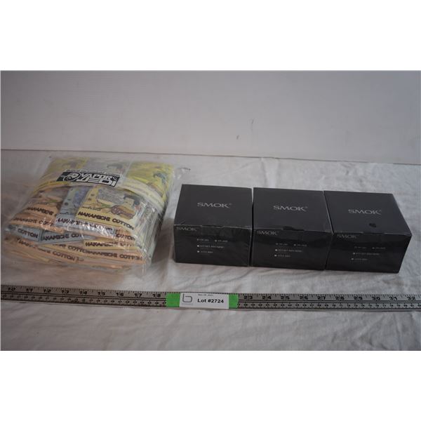 Vape Coils (Smok) and 50pcs of Nakamichi Cotton - NOS