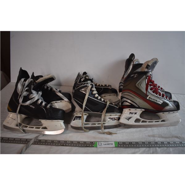 (3) Pairs of Used Hockey Skates