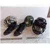 Image 1 : 3 safety helmets and nike cleats