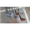 Image 4 : *international (left handed?) golf clubs + 2 wheel cart