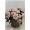 Image 4 : Glass Water Jar Ornament, Fake Pink Flowers
