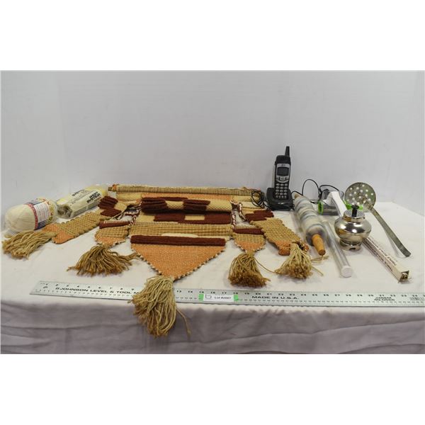 Misc. Kitchen Supplies, Hydrometer, Rolling Pin, Etc.