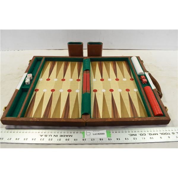 Leather Backgammon Set