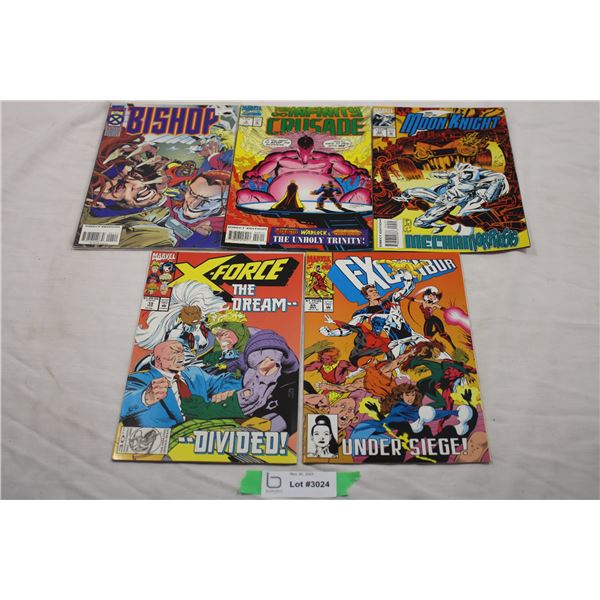 5 Assorted Marvel Comics