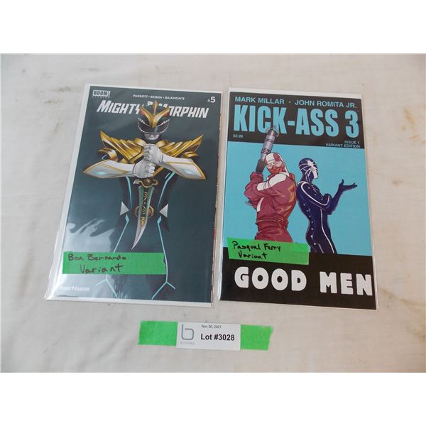 Pasqual Ferry Variant – Kick-Ass 3 (Good Men) & Bon Bernardo Variant – Mighty Morphin (Power Rangers