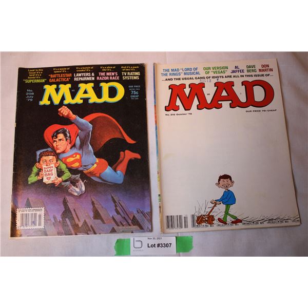 Mad Magazine No 208 & 210