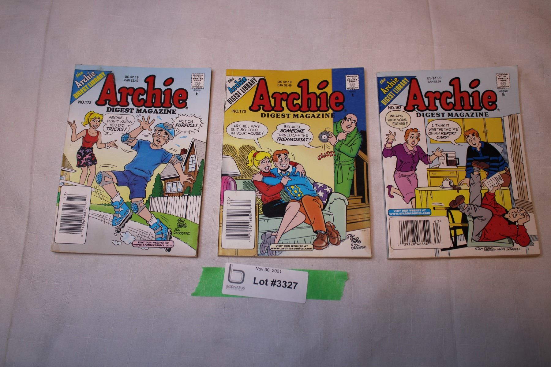 Archie Comics ARCHIE Digest Magazine 163,170,173