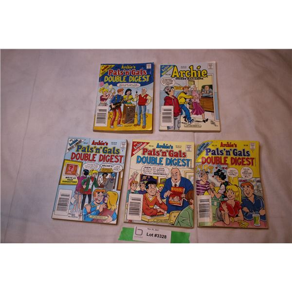 Archie Comics Pals n' Gals Double Digest 18,19,47,54, Archie Digest Magazine 180