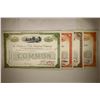 Image 1 : 4 ASSORTED VINTAGE RAILROAD STOCK CERTIFICATES