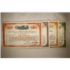 Image 2 : 4 ASSORTED VINTAGE RAILROAD STOCK CERTIFICATES