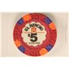 Image 1 : $5 EL RANCHO CASINO CHIP LAS VEGAS, NEVADA