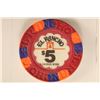 Image 2 : $5 EL RANCHO CASINO CHIP LAS VEGAS, NEVADA
