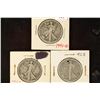 Image 1 : 1941-D, 1942 & 1942-S (HOLED) WALKING LIB. HALVES