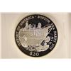 Image 1 : 2000 LIBERIA SILVER PROOF $20 BOSTON TEA PARTY