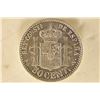 Image 2 : 1894 (94) SILVER SPAIN 50 CENTIMOS