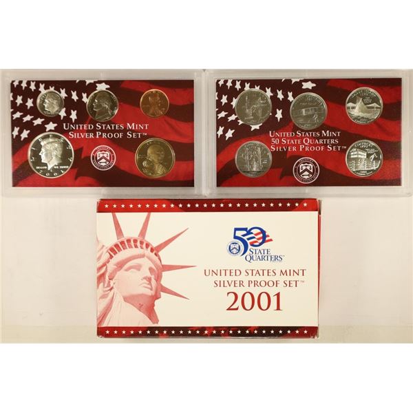 2001 US SILVER PROOF SET (WITH BOX)