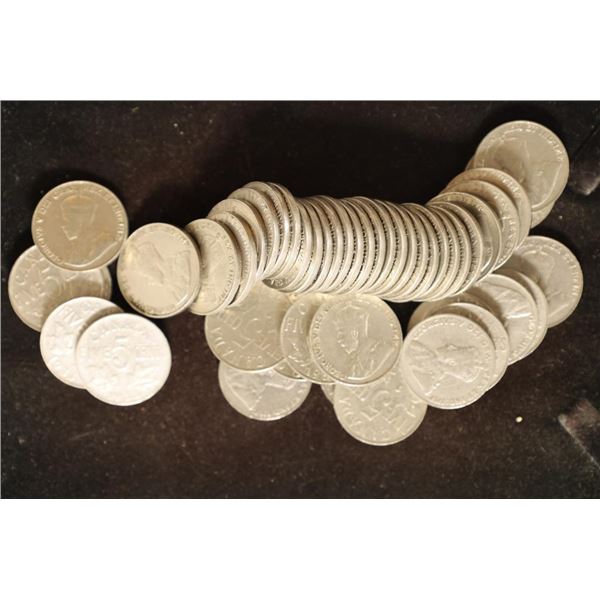 47-CANADA 5 CENTS 15-1926, 5-1930 & 27-1933