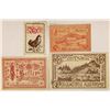 Image 1 : 4 PIECES OF 1920/ 21 GERMAN NOTGELDS, 2-5 HELLER,
