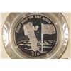 Image 1 : 2000 LIBERIA SILVER $10 1ST MAN ON THE MOON PROOF