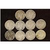 Image 1 : 10 ASSORTED 1940'S MERCURY SILVER DIMES