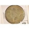 Image 1 : 1922 PEACE SILVER DOLLAR UNC