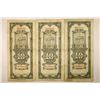 Image 2 : 3 PIECES OF 1930 CHINA 10 CUSTOMS GOLD UNITS