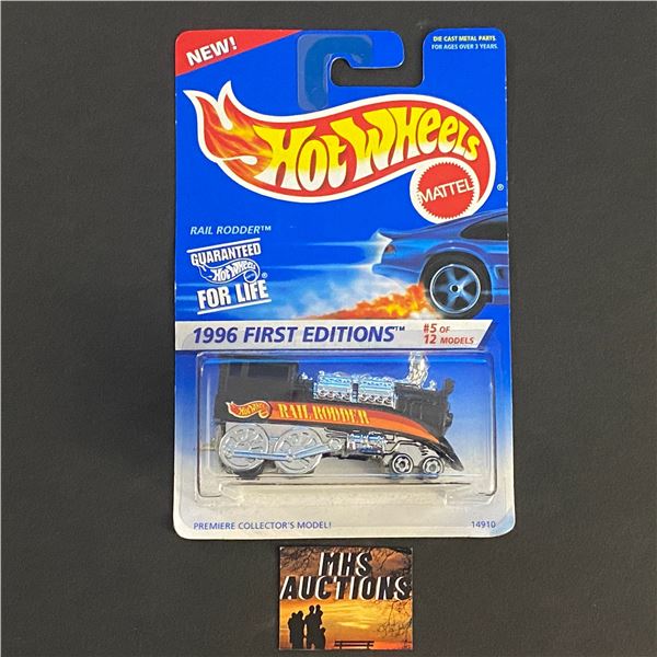 HOT WHEELS 1996 FIRST EDITIONS RAIL RODDER CHROME 1/64TH SCALE (ref136)