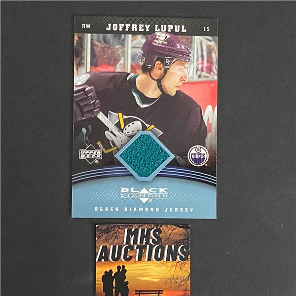 JOFFREY LUPUL 2006-07 BLACK DIAMOND JERSEY CARD (ref40)