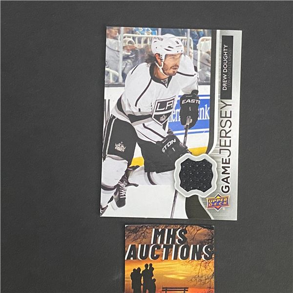 DREW DOUGHTY 2014-15 UPPER DECK SERIES 1 KINGS JERSEY CARD (ref56)