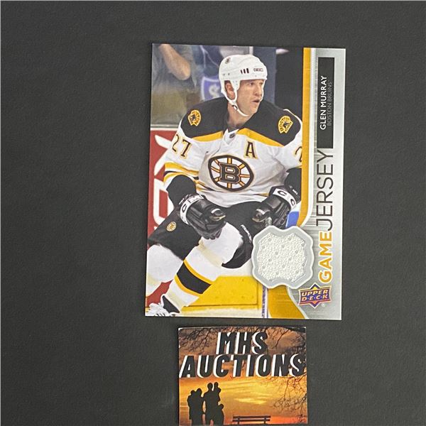 GLEN MURRAY 2014-15 UPPER DECK SERIES 1 BRUINS JERSEY CARD (ref60)