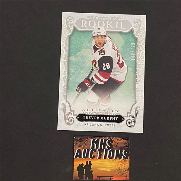 TREVOR MURPHY 2018-19 ARTIFACTS HOCKEY ROOKIE CARD #100/799 ONLY 799 MADE IN THE WORLD! (ref112)